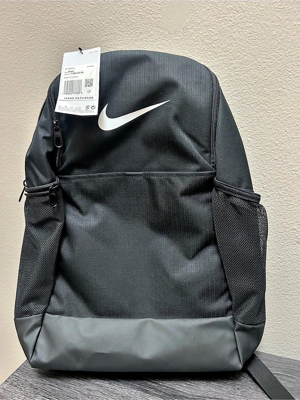 Nike Brasilia 9.5 Training Backpack (Medium, 24L) Black